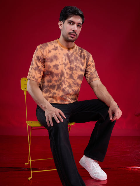 Buy Truedesign Oak Half Sleeve Tees Orange Online