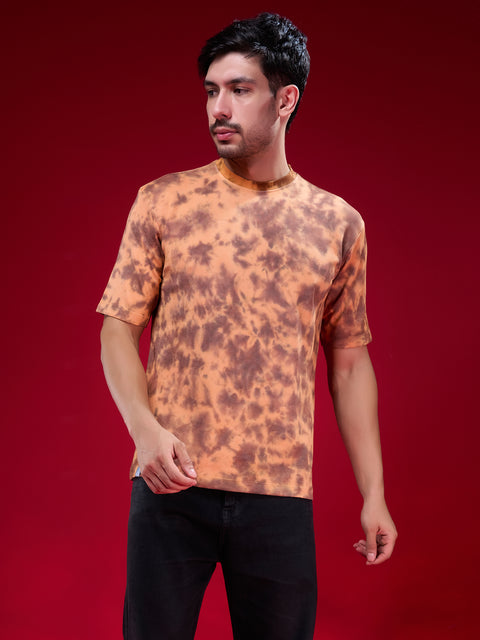 Buy Truedesign Oak Half Sleeve Tees Orange Online