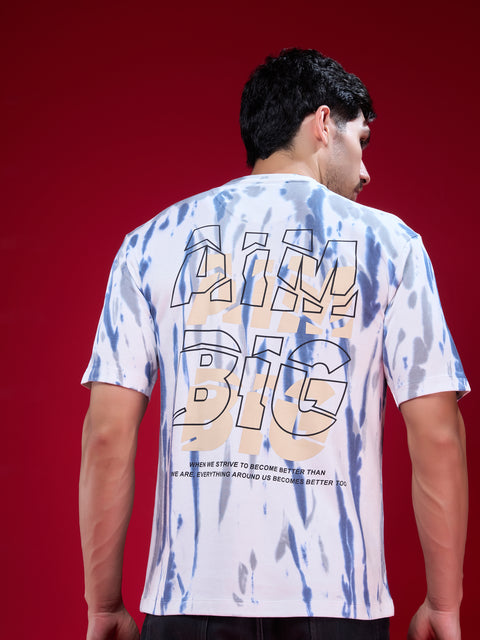 Buy Truedesign Oak Half Sleeve Tees White & Blue Online
