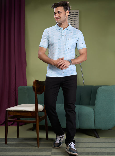 Buy Oxford Polo Tshirt AOP Pine Green Truedesign