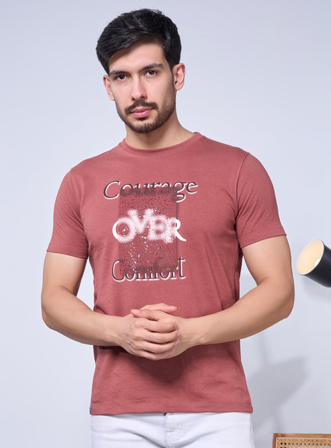 Buy Truedesign Paradise Half Sleeve Tees Bole Brown Online