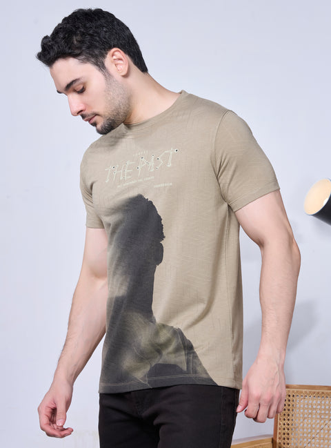 Buy Truedesign Paradise Half Sleeve Tees Dim Olive Online