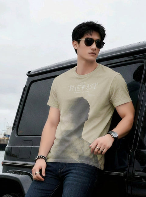 Buy Truedesign Paradise Half Sleeve Tees Dim Olive Online