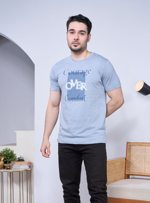 Buy Truedesign Paradise Half Sleeve Tees Silver Grey Online