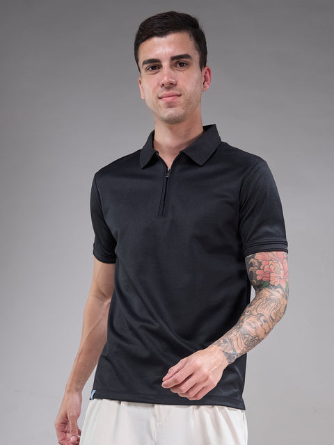 Buy Quartz Soild Polo Tshirt Raven Black Truedesign