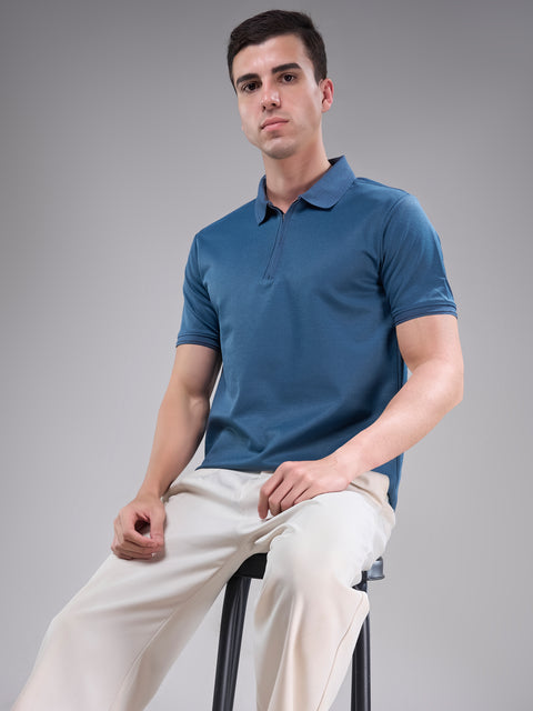 Buy Quartz Soild Polo Tshirt Yonder Blue Truedesign