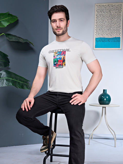 Buy Truedesign Ravel Half Sleeve Tees Oyster Green Online