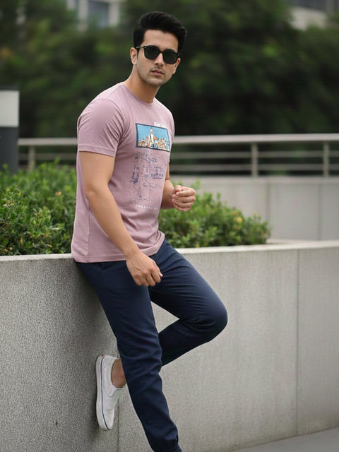 Buy Truedesign Ravel Half Sleeve Tees Thistle Purple Online