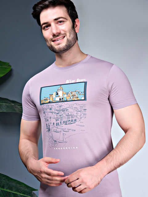 Buy Truedesign Ravel Half Sleeve Tees Thistle Purple Online