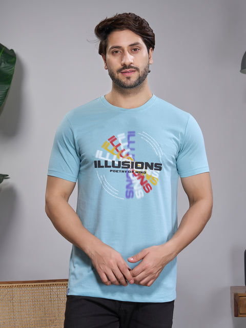 Buy Truedesign Ravel Round Neck Tshirt Light Turquoise Online