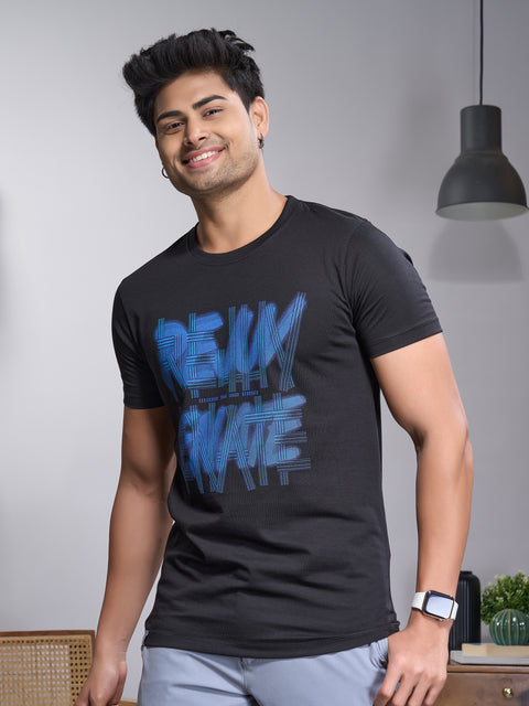 Buy Truedesign Ravel Round Neck Tshirt Raven Black Online