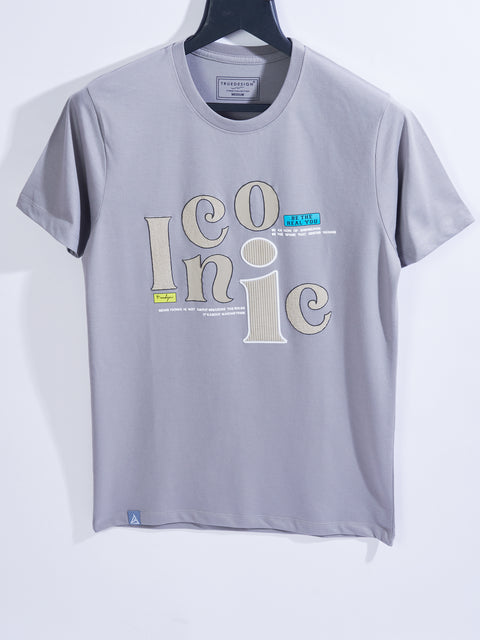 Buy Truedesign Ravel Round Neck Tshirt Silver Grey Online