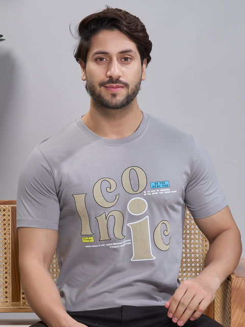 Buy Truedesign Ravel Round Neck Tshirt Silver Grey Online