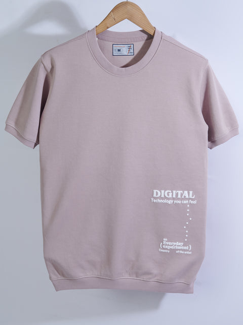 Buy Truedesign Rayon Round Neck Tshirt Cozy Peach Online