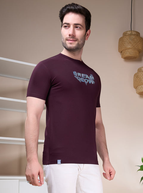 Buy Truedesign Regal Half Sleeve Tees Deep Ruby Online