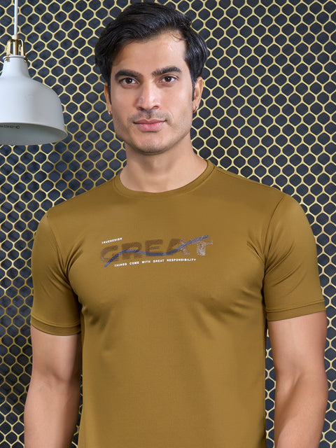 Buy Truedesign Regal Round Neck Tshirt Army Green Online