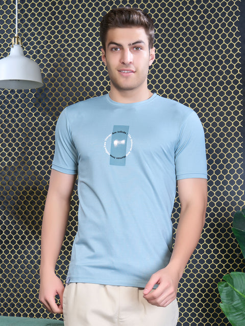 Buy Truedesign Regal Round Neck Tshirt Light Turquoise Online