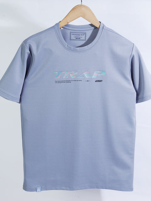 Buy Truedesign Regal Round Neck Tshirt Silver Grey Online