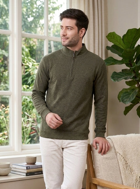 Buy Truedesign Ruffles Sweatshirt Army Green Online