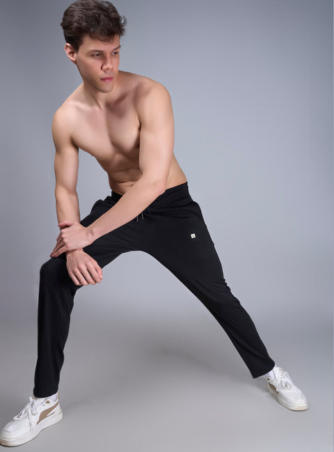 Buy Truedesign Smart Soild Track Pant Eerie Black Online