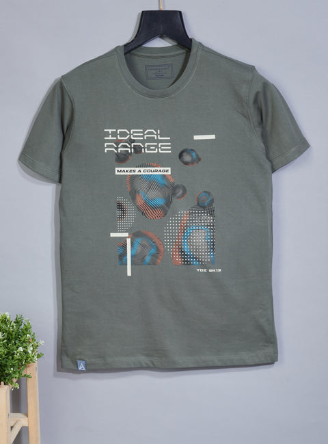 Buy Truedesign Space Half Sleeve Tees Feldgrau Green Online