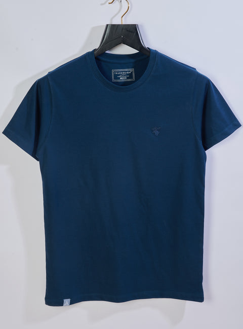 Buy Sturdy Half Sleeve Tees Peacock Blue Online Truedesign