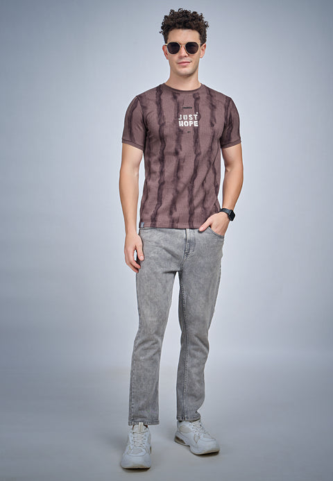 Buy Truedesign Tilt Round Neck Tshirt Autumn Purple Online