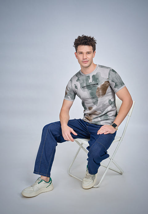 Buy Truedesign Tilt Round Neck Tshirt Pale Violet Online