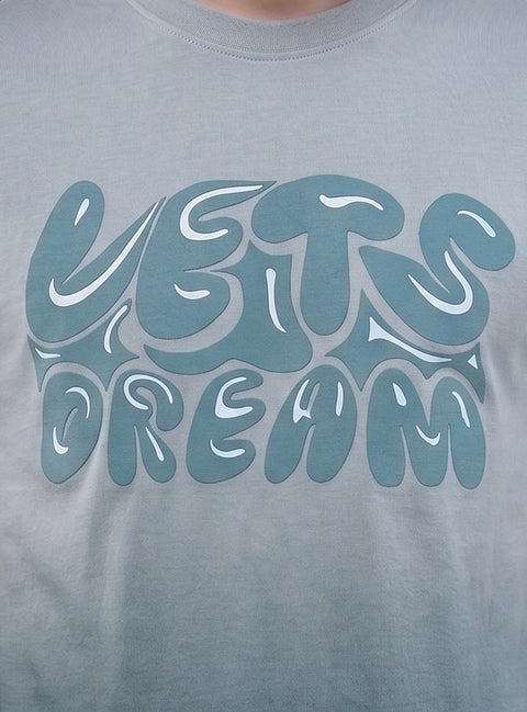 Buy Truedesign Tipsy Aop Round Neck Tees Cloud Grey & Blue Online