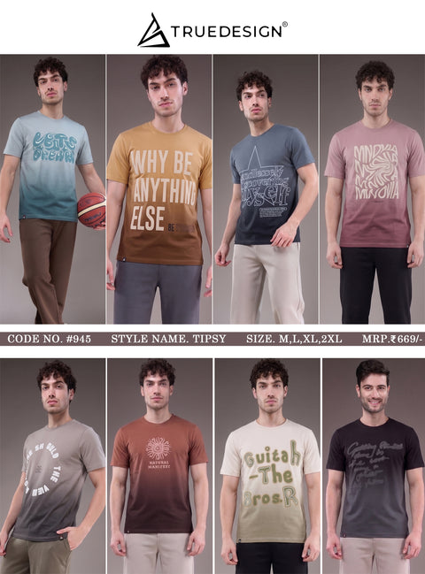 Buy Truedesign Tipsy Half Sleeve Tees Online