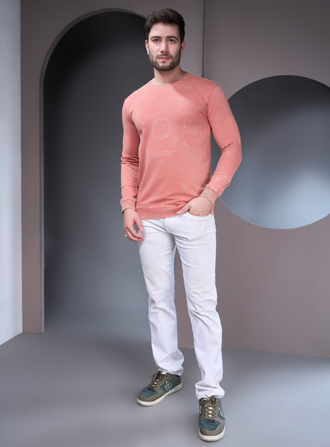 Buy Truedesign Tornado Full Sleeve Sweatshirt Copper Orange Online