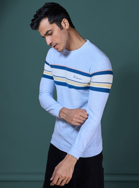 Buy Truedesign Tuscano Sweatshirt Blue & White Online