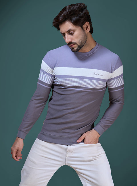 Buy Truedesign Tuscano Sweatshirt Lilac & Grey Online