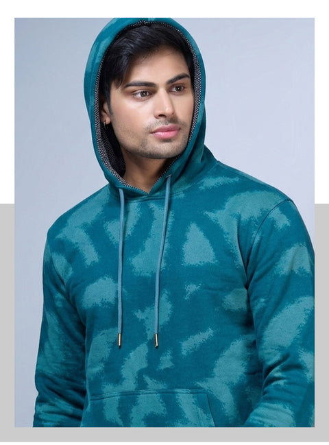 Buy Truedesign Tusker Hoodies Peacock Blue Online