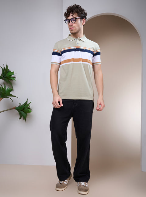 Buy Verdant Polo Tshirt Green & White Truedesign