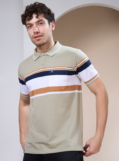Buy Verdant Polo Tshirt Green & White Truedesign