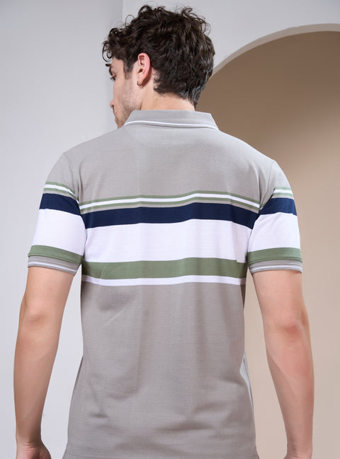 Buy Verdant Polo Tshirt Grey & Black Truedesign