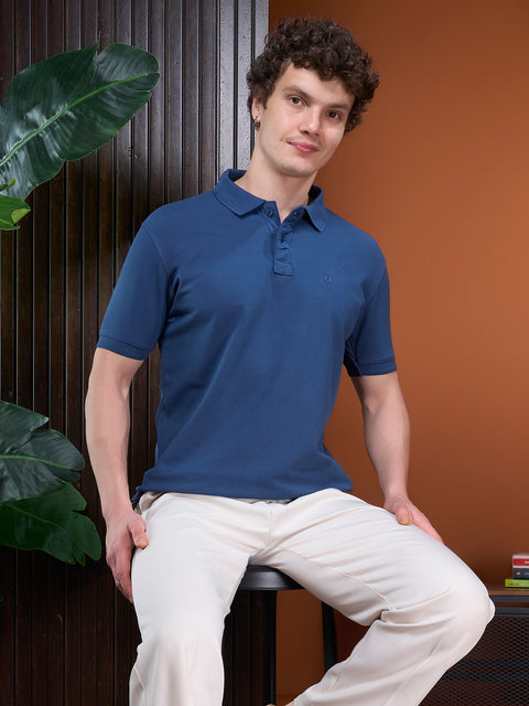 Buy Vertex Soild Polo Tshirt Millenium Blue Truedesign