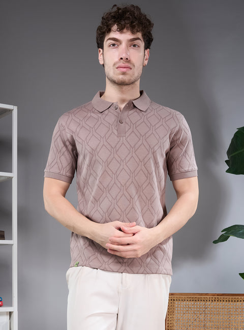 Buy Yang Soild Polo Tshirt Cedar Brown Truedesign