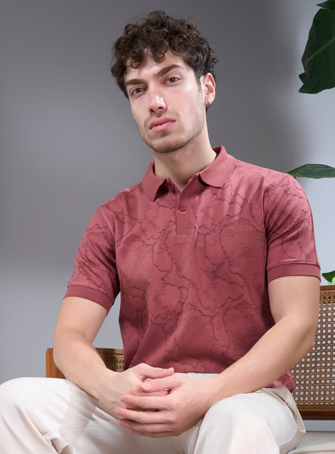 Buy Yang Soild Polo Tshirt Redwood Truedesign