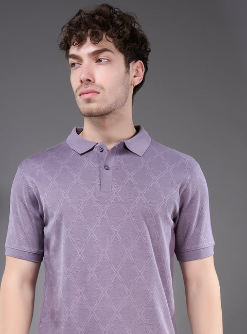 Buy Yang Soild Polo Tshirt Ultra Violet Truedesign