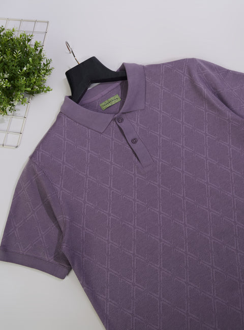 Buy Yang Soild Polo Tshirt Ultra Violet Truedesign