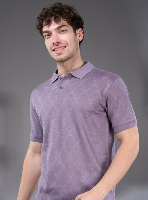 Buy Yang Soild Polo Tshirt Ultra Violet Truedesign