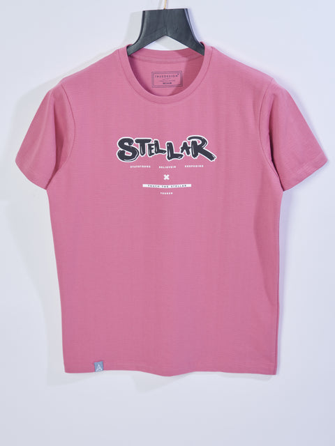 Buy Truedesign Zeal Round Neck Tshirt Rose Gold Online